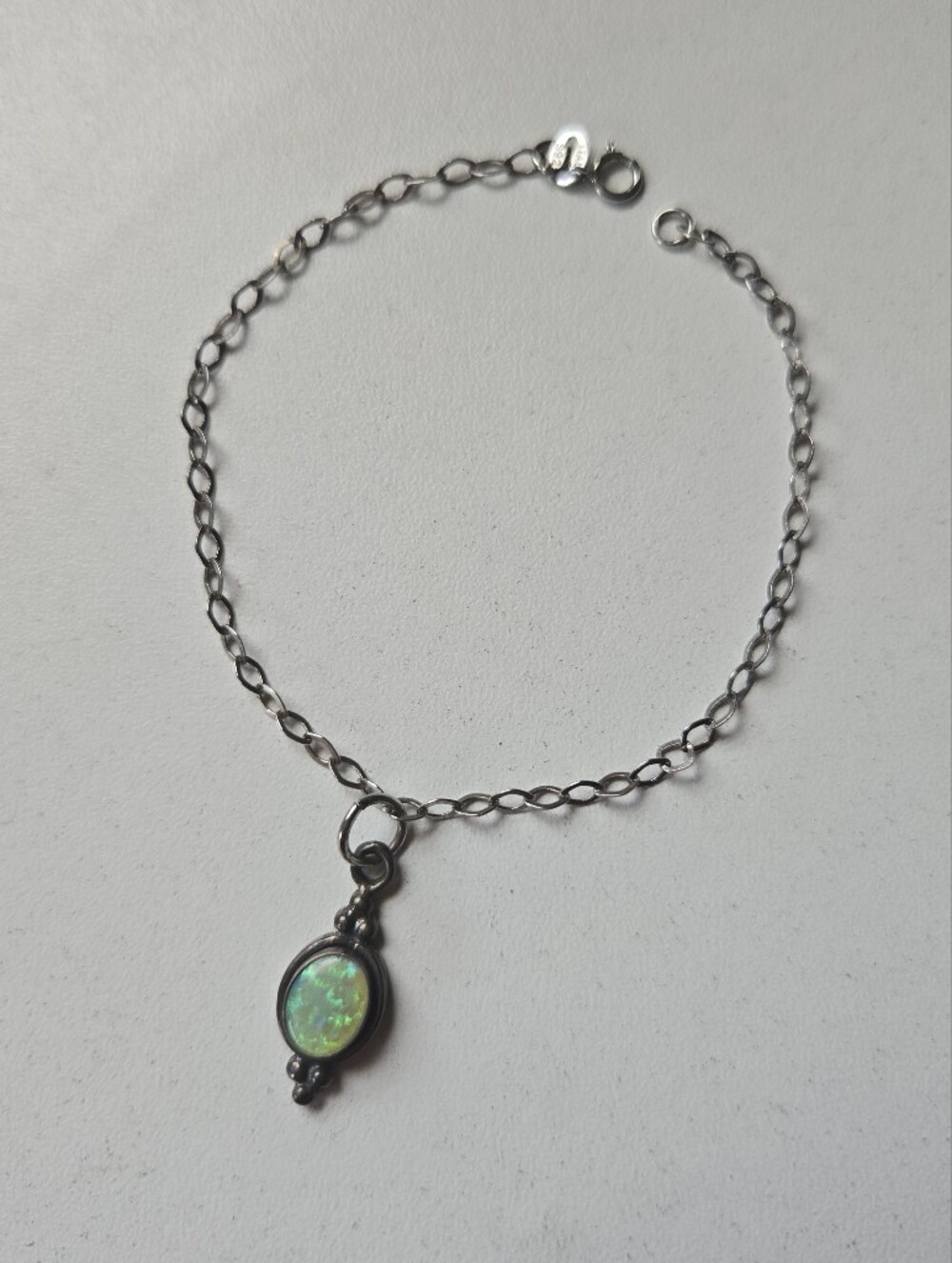 Sterling Opal Bracelet